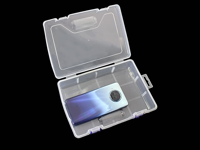3pcs Clear Plastic Organizer Container Box, Containers Storage with Snap-tight Closure Latch For Pencils, Puzzles, Small Toys,Jewelry Making & Sewing Crafts (3pcs Large Box)
