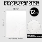 12pcs Sublimation Metal Photo Blanks 18x24 Inch - Make Your Permanent Photo Posters Signs, Sublimation Aluminum Blank for Crafters Small Businesses DIY Enthusiasts (Thickness 0.45mm)