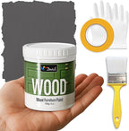 DWIL Matte Finish Furniture Paint - 5 Oz Wood Paint for Cabinets, Doors, Tables, and Dressers Refinishing - Water-Based, Non-Toxic & Odorless, Easy to Apply(Anthracite Gray)-Trial Pack