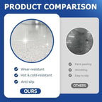 Epoxy Colored Sand Floor Paint, Epoxy Floor Paint for Concrete, High Gloss Marble Effect Coating, Waterproof Non-Slip Concrete Paints, Suitable for Indoor/Outdoor Use (Light Blue,640 oz/20 kg)