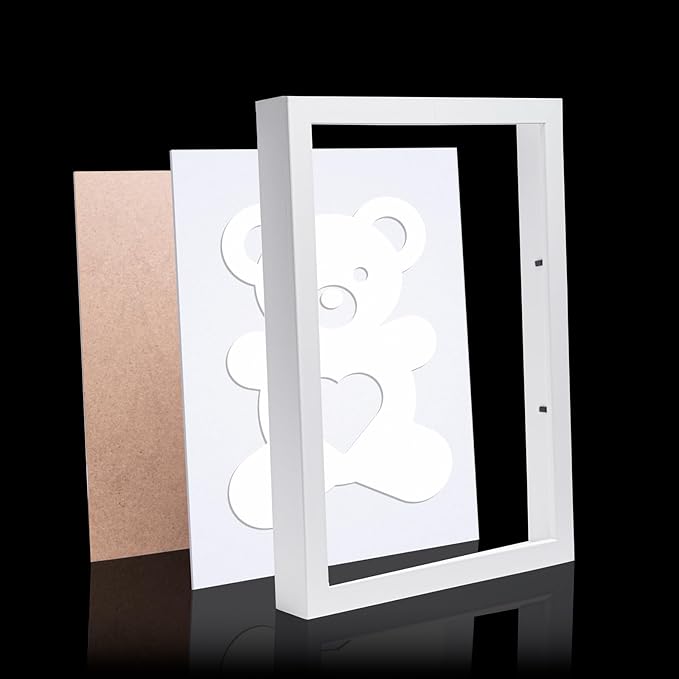 MEARCOOH Self Adhesive Foam Sheets, White 9x12 Inch 2mm Sticky Eva Foam Paper for Crafts Cardmaking Photo Frames Classroom Scrapbooking Christmas Crafts (White 10 Sheets)