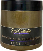 Premium Palette Knife Painting Paste|Texture Paste|Authentic Bright Colors|Ready to Use|Easy to Apply| 6oz (Café Noir Brown)