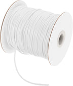MECCANIXITY Waxed Cord 2mm Waxed Polyester Cord 98 Yard Wax String for Bracelet Making, Necklaces, Beading, Jewelry Making and DIY Crafts(White)