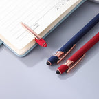 12 PCS 2 in 1 Stylus Ballpoint Pen with Stylus Tip, 1.0 mm Black Ink Metal Pen Stylus Pen for Touch Screens (12 Colors-2)