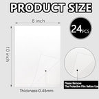 24pcs Sublimation Metal Photo Blanks 8x10 Inch - Make Your Permanent Photo Posters Signs, Sublimation Aluminum Blank for Crafters Small Businesses DIY Enthusiasts (Thickness 0.45mm)
