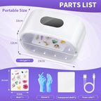UV Light for Resin, 36W Double Side Fast Curing UV Resin Light with Adjustable Time Setting Portable Foldable Small UV Lamp