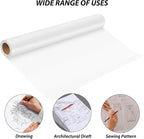Tracing Paper Roll 24 Inches x 30 Yards, Trace Paper White ‌Translucent‌ Pattern Paper Tracing Paper for Drawing, Sewing, Sketch