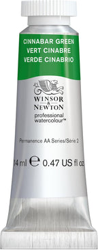 Winsor & Newton Professional Watercolour, Revival Collection, 14ml (0.47-oz) Tube, Cinnabar Green