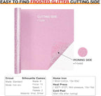 HTVRONT Pink Glitter HTV Heat Transfer Vinyl Rolls - 10" x 8ft Pink Glitter HTV Vinyl for Shirts, Glitter Iron on Vinyl for All Cutter Machine - Easy to Cut & Weed for Heat Vinyl Design (Pink)