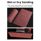 Emery Cloth Roll,4 Grits 1'' x 20FT Abrasive Sandpaper Roll with Dispenser,150 240 320 400 Grit Sand Assortment,Sanding Paper & Sand Paper Sheets for Metal Auto Wood Dry & Wet Polishing(4Rolls 20FT)