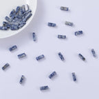 Natural Blue Sodalite Rectangle Tube Beads 4x13mm 38cm/str Loose Semi Gemstone Stone Beads for Making Bracelets Necklace Earrings