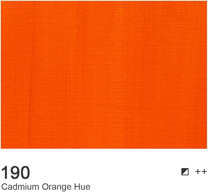 AUREUO Cadmium Orange Hue Acrylic Paint, 4 Fl Oz / 120ml Single Tube, Rich Pigment Art Craft Paints for Canvas, Rocks, Wood, Ceramic, Fabric - Art Supplies for Beginners, Professionals, Artists