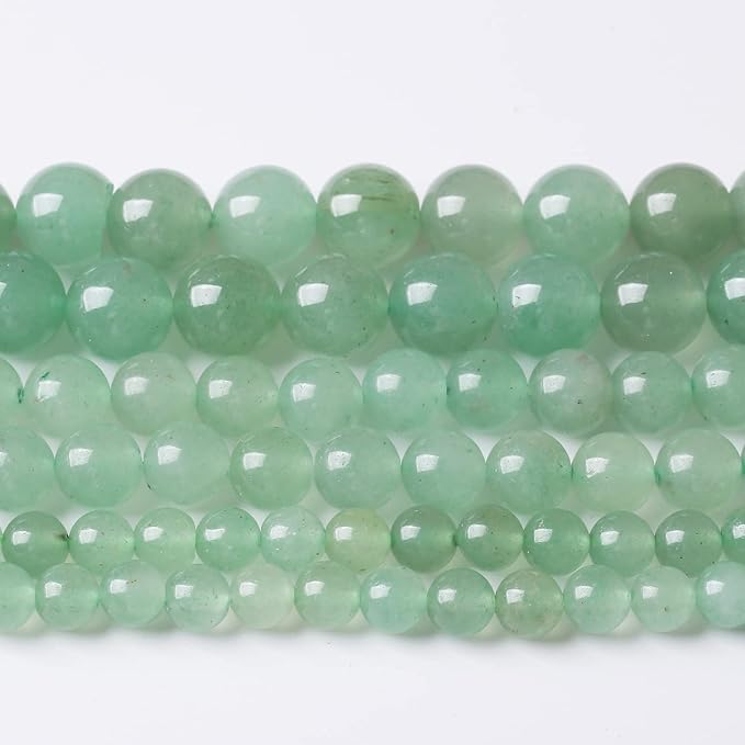 32PCS 12MM Natural Green Aventurine Stone Beads Energy Healing Beads for DIY Jewelry Bracelet Necklace Making for Jewelry Making15Inch…