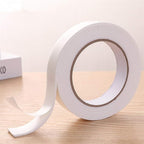 Double Sided Foam Tape 1.18In x 33FT 2 Pack, Mounting Tape Heavy Duty, Strong Adhesive Weatherproof Seal Strips for DIY Craft Picture Poster, Car & Gap Filling Mountings, Home Office Decor (White)