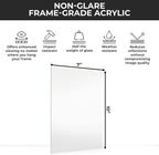 CountryArtHouse Non-Glare Acrylic Replacement for 7x10 Picture Frame, Replacement Plexiglass for 7x10 Photo Frame, UV-Resistant Non-Glare Acrylic Cover Sheet