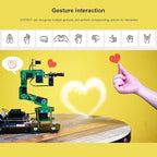 Yahboom Robot Arm Kit 6DOF for Raspberry Pi 5 AI Programmable Electronic DIY Robot Hand Building with Camera for Adults ROS Open Source (RPI-DOFBOT-Pi 5-8GB)