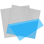 2Pack 6061 T651 Aluminum Sheet Metal 10 x 10 x 1/16 (0.06”) Inch Plain Thin Aluminum Plate Covered with Protective Film, Heat Treatable Rectangle 1.5MM Aluminum Metal Plate for Crafting, Industrial