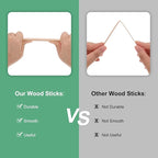 10-Pack Wood Square Dowel Rods, 5/16 x 12 Inch Unfinished Wooden Square Dowel Rod, Hardwood Square Dowel Sticks for Crafts/DIY Projects/Models Making [Wood Color]