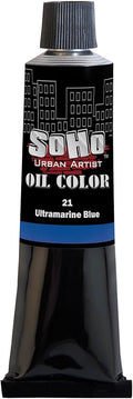 Soho Urban Artist Oil Paint - Ultramarine Bllue, 170 ml Tube - Best Valued Oil Colors for Painting, Excellent Pigment Load