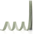 Dusty Green Velvet Ribbon,5/8" W x 20Yd Single Face,Great for Gift Wrapping,Hair Bows,Handmade Craft and Christmas,Wedding Decoration (5/8" Dusty Green)
