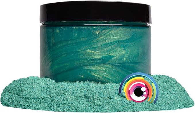 Eye Candy Pigments Premium Green Mica Powder - Kabosu (50gr) - for Epoxy, Resin, Soap, Paint, Woodworking, Acrylic Pouring, Bath Bombs, Fishing Lures - DIY Arts and Crafts Additive