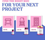 GRANOTONE Chalk Paint for Furniture, Matt-Finish Water-Based Acrylic Paint for Wood, Walls, Metal, Glass, Paper, Fabric Canvas, Maximum Coverage Chalk Paint for Kids & Adults, 250 Ml (WARM LINEN)