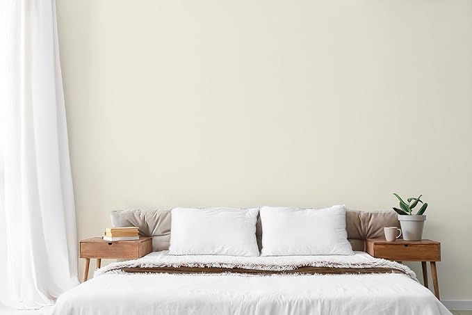 EVOLVE Paint & Primer: Environment-friendly, Low Sheen with One-coat Coverage for Interior & Exterior surfaces (Ivory Cloth, 1-Gallon)