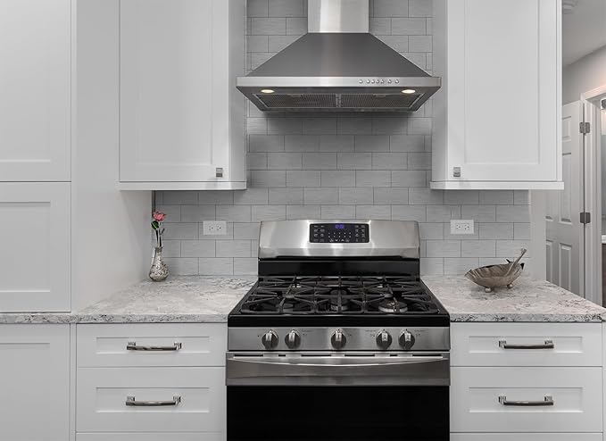 100 Pieces Peel and Stick Backsplash for Kitchen, 3" x 6" PVC Subway Tile Upgraded Brushed Stainless Backsplash Stick on Tile Elevate Kitchen, Bathroom, Fireplace,RV