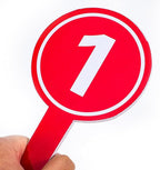 10pcs Auction Paddles 1-10 Score Paddles Voting Scoreboards Handheld Number Boards for Students Teachers Classroom Voting Games Party