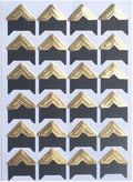 10 Sheet (240-pack) Photo Corners Self Adhesive Photo Foto Corner Stickers for Scrapbooking Personal Journal (Style2-10sheet Gold)