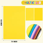 12 Pack Foam Sheets Craft 8 x 12 inch, 12 Colors Eva Foam Paper for Art Crafts Projects, Classrooms Scrapbook DIY Projects, Back to School Supplies (EVA 02)