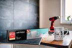 ARTEZA Ultra Clear Transfer Tape Paper with Grid & Squeegee, 12 Inch Wide x 25 Foot Long Roll, for Alignment & Transfer of Adhesive Vinyl for Decals, Signs, Walls, Windows & Smooth Surfaces