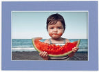 8x10 Mat Bevel Cut for 6x8 Photos - Acid Free Brittany Blue Precut Matboard With Backing Board and Crystal Clear, Self Seal Photo Mat Bag - For Pictures, Photos, Framing - 4-ply Thickness