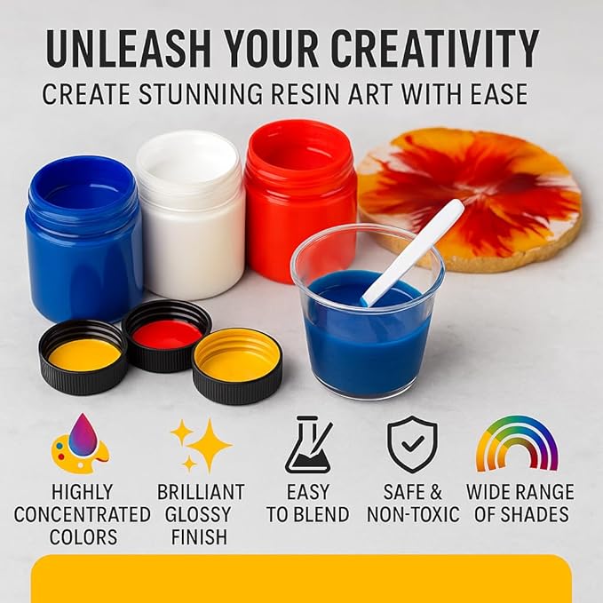 Royal Amethys Purple Epoxy Resin Pigment Paste XL (191g/6.7oz) – Opaque Epoxy Dye & High Concentration Coloring Paste, Mica Powder Alternative for Resin Art, Jewelry, Tumblers, River Tables & Crafts