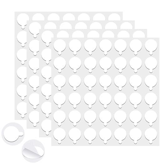 Sticky Tack Dots Easy to Peel, Clear Museum Putty Glue Gel Double Sided Mounting Sticky Tack for Action Figures Wall Hanging, Crafts, Balloons, Poster, Decorations