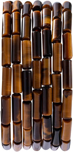 Natural Yellow Tiger Eye Cylinder Tube Beads 4x13mm 38cm/str Loose Semi Gemstone Stone Beads for Making Bracelets Necklace Earrings