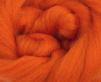 Revolution Fibers Merino Wool Combed Top | 1 lb Premium Wool Roving | 22 Micron, Best Merino Wool for Spinning, Tapestry, Needle Felting, Big Yarn Roving and Wall Hangings (Pumpkin)