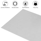 6061 T651 Aluminum Sheet Metal 12 x 16 x 1/8 (0.125”) Inch Flat Plain Aluminum Plate Covered with Protective Film, Heat Treatable Rectangle 3MM Aluminum Metal Plate for Industrial, Crafting