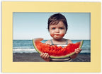 6x8 Mat for 8x10 Frame - Precut Mat Board Acid-Free Show Kit with Backing Board, and Clear Bags Soft Yellow 6x8 Photo Matte Made to Fit a 8x10 Picture Frame Matboard for Framing, Pack of 100 Mats