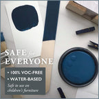 AMY HOWARD AT HOME Chalk-Based One Step Paint for Furniture, Cabinetry, Decor, Finish, and More | No Stripping, Sanding, or Priming | Dark Base | 16 Ounce | Lady Singing Blues