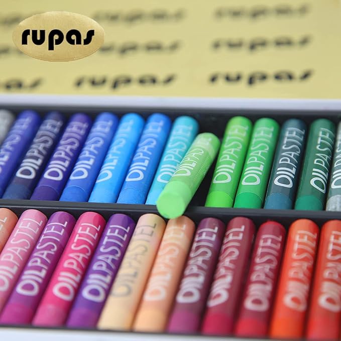 Rupas Soft Oil Pastel 48 Color Set Professional Grade