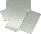StayMax Stainless Steel Engraving Blank Tags Rectangle Stamping Blanks Blank Metal Plate 25 Pack 1x2Inch