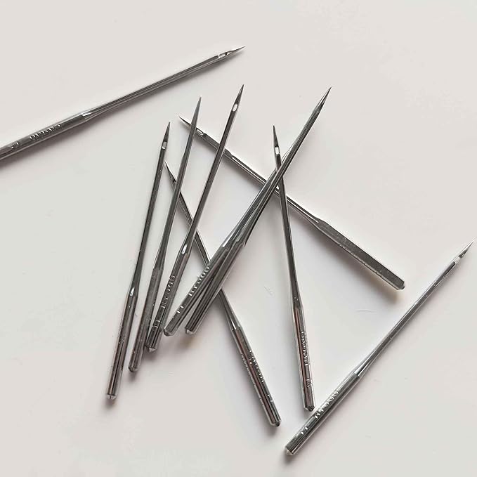 HONEYSEW 10PCS SLX75 SY2054 Organ Serger Overlock Sewing Machine Needle for Singer 14U Sharp (SY2054 12+14)