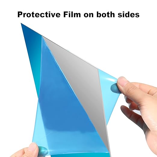 2 Pieces 6061 T651 Aluminum Sheet Metal 6 x 6 x 1/8 (0.125") Inch Thickness Rectangle Metal Plate, 3mm Aluminum Sheet, Plate for Crafting, Industry