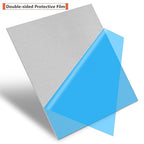 2Pack 6061 T651 Aluminum Sheet Metal 10 x 10 x 1/16 (0.06”) Inch Plain Thin Aluminum Plate Covered with Protective Film, Heat Treatable Rectangle 1.5MM Aluminum Metal Plate for Crafting, Industrial