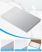 4 Pcs 20 Gauge Sheet Metal Plates, 12" x 6" Cold Rolled Steel Plates, Weldable Steel Sheet Metal for Professional, Industrial, DIY Use