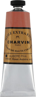 Charvin Extra Fine Oil Paint, Aubere Pink 60 mL - Triple-Milled, Rich Texture, Poppy Oil-Based, Light-Fast, Handmade, Archival Quality