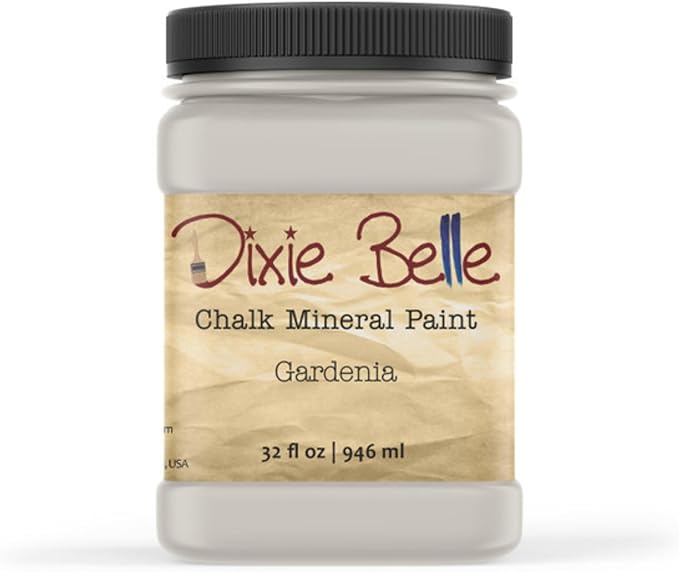 Dixie Belle Paint Company Chalk Finish Furniture Paint – Gardenia (32oz) – Matte Chic Chalk Mineral DIY Furniture Paint