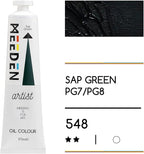 MEEDEN Artist Grade Oil Paint: Sap Green - 170ml/5.7oz Tube - Professional Art Paints for Canvas Painting