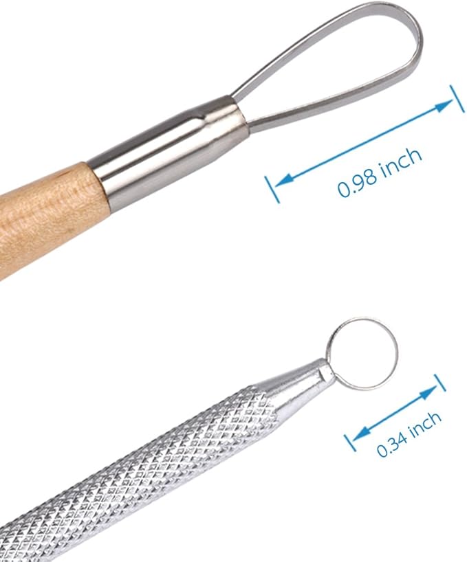 Meuxan Ceramic Pottery & Clay Ribbon Sculpting Tool Kit (Set of 12)